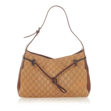 G*G CS Canvas Horsebit Shoulder Bag (SHG-20324)