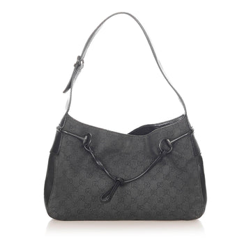 G*G CS Canvas Horsebit Shoulder Bag (SHG-20763)