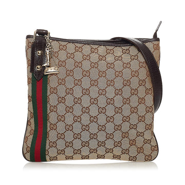 Gucci GG Canvas Jolicoeur Crossbody Bag (SHG-32801)