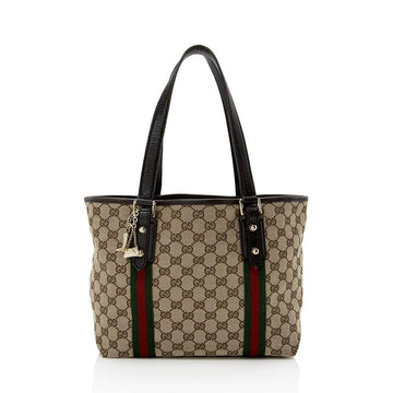Gucci CS Canvas Jolicoeur Medium Tote (SHF-14576)