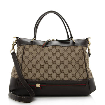 Gucci CS Canvas Mayfair Tote (SHF-14528)