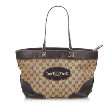Gucci CS Canvas Punch Tote Bag (SHG-17377)