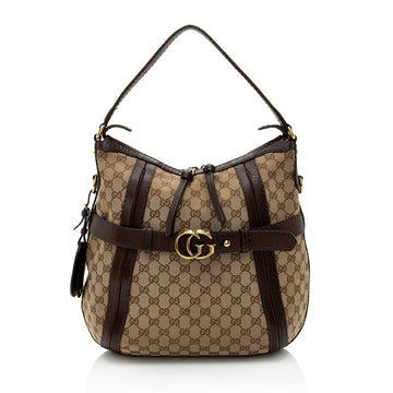 Gucci GG Canvas Running Medium Hobo (SHF-jpwkkM)