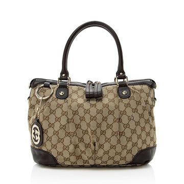 G*G CS Canvas Sukey Top Handle Medium Satchel (SHF-14045)