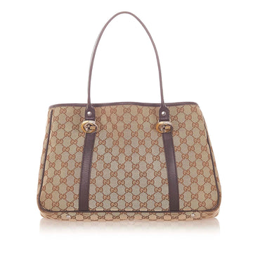 Gucci CS Canvas Twins Tote Bag (SHG-19807)