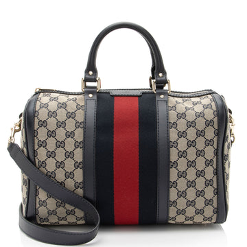 Gucci GG Canvas Vintage Web Joy Medium Boston Bag