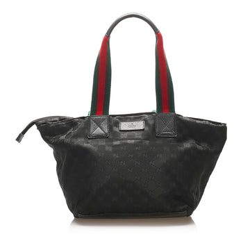 Gucci CS Canvas Web Tote Bag (SHG-15372)