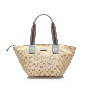 Gucci CS Canvas Web Tote Bag (SHG-15727)