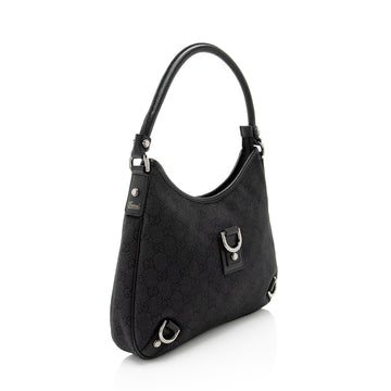 Gucci GG Denim Abbey Small Hobo