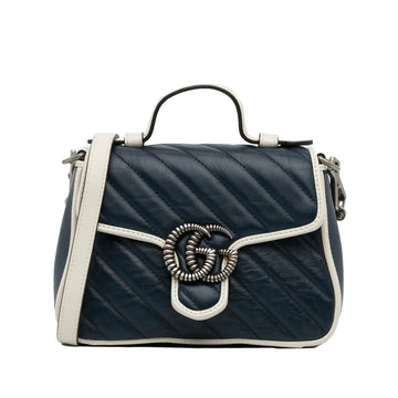 Gucci GG Marmont Torchon Satchel (SHG-om4f9H)