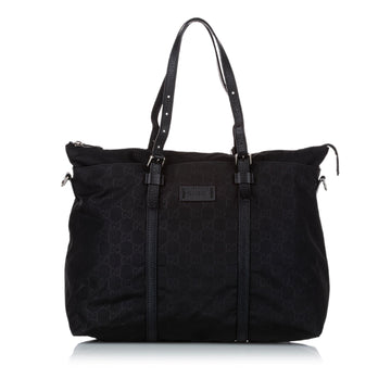 Gucci GG Nylon Satchel (SHG-zPVamU)