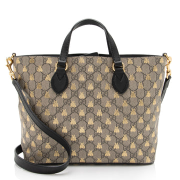 Gucci GG Supreme Bee Soft Small Tote (SHF-tdpAEz)