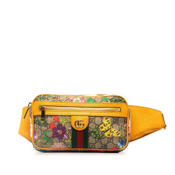Gucci GG Supreme Flora Ophidia Belt Bag (SHG-UECEwH)
