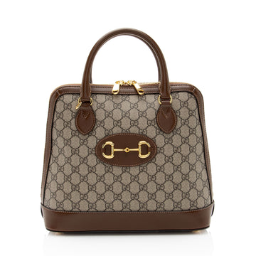 Gucci GG Supreme Horsebit 1955 Medium Top Handle (SHF-s7mzQw)