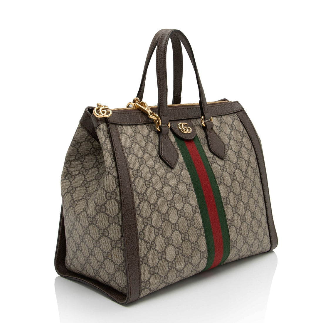 Gucci GG Supreme Ophidia Medium Top Handle Tote (SHF-kdh0RN)