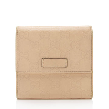 Gucci Guccissima Leather French  Wallet (SHF-yJv3Nt)