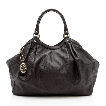 Gucci Guccissima Leather Sukey Large Tote  (SHF-12138)
