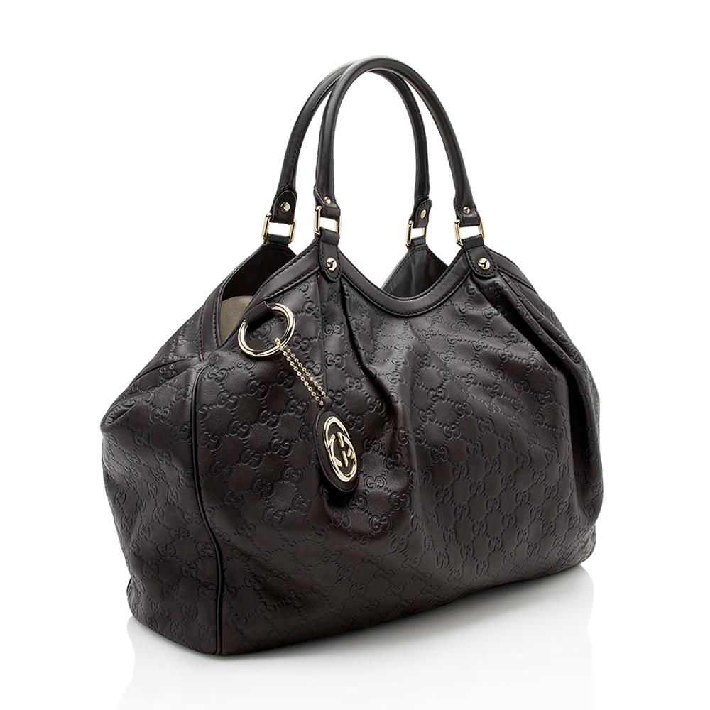 Gucci Guccissima Leather Sukey Large Tote  (SHF-12138)