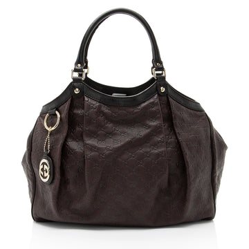 Gucci Guccissima Leather Sukey Large Tote