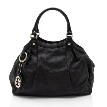 Gucci Guccissima Leather Sukey Medium Tote (SHF-G9D42y)