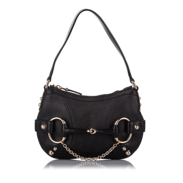 G*G Horsebit Leather Shoulder Bag (SHG-19142)
