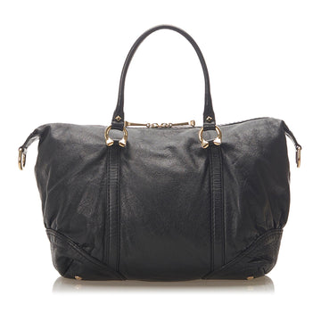 G*G Horsebit Nail Leather Boston Bag (SHG-19059)