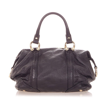 G*G Horsebit Nail Leather Boston Bag (SHG-19724)