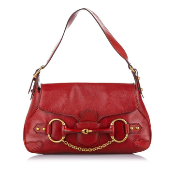 G*G Horsebit Nail Leather Shoulder Bag (SHG-19608)