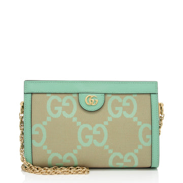 Gucci Jumbo GG Canvas Ophidia Small Shoulder Bag