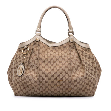 Gucci Large GG Canvas Sukey Tote