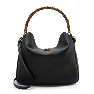 Gucci Leather Bamboo Diana Large Shoulder Bag (SHF-sWgjQL)