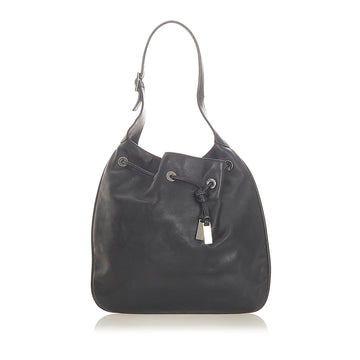 G*G Leather Drawstring Hobo Bag (SHG-19376)