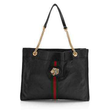 Gucci Leather Rajah Large Tote (SHF-mZ5Dai)