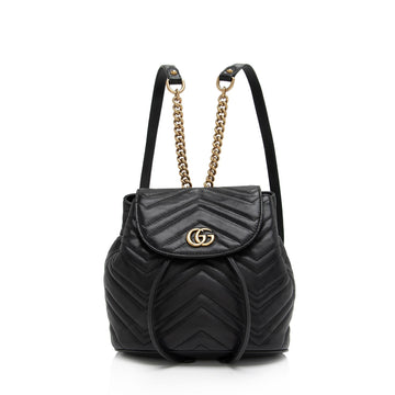Gucci Matelasse Leather GG Marmont Mini Backpack (SHF-WqOeC5)