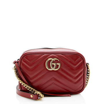 G*G Matelasse Leather CS Marmont Mini Bag (SHF-14102)