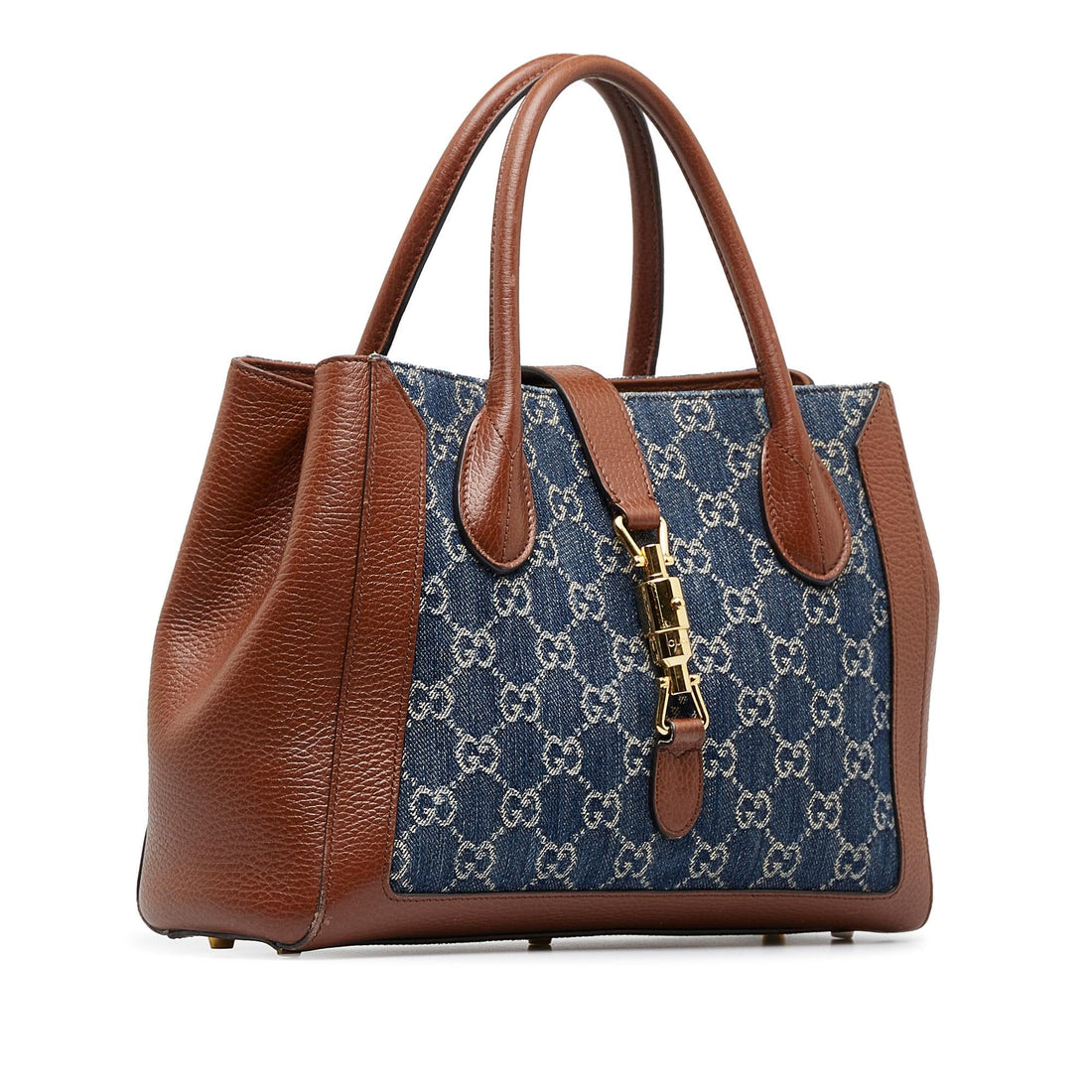 Gucci Medium GG Denim Jackie 1961 Tote (SHG-ECb5aI)