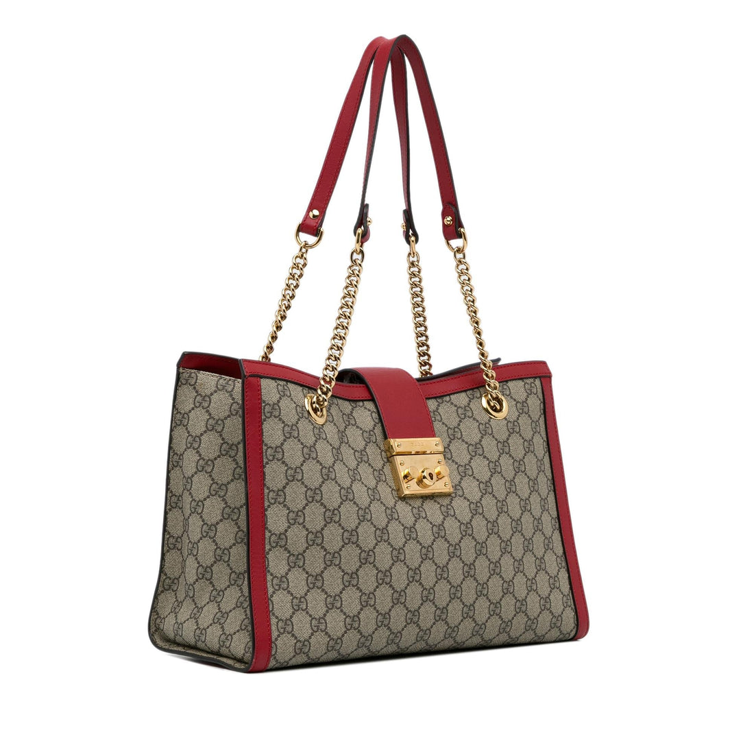 Gucci Medium GG Supreme Padlock Tote Bag (SHG-a8LoUy)