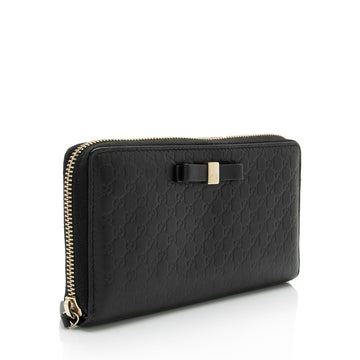 Gucci Microguccissima Leather Bow Wallet