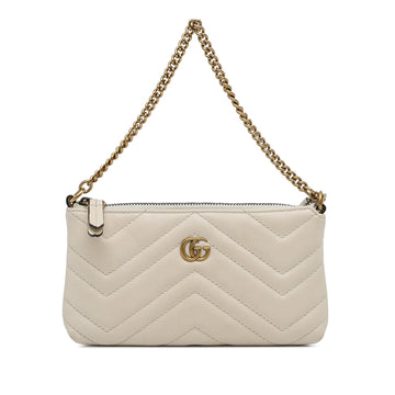 Gucci Mini GG Marmont Chain Baguette (SHG-Rla7Nz)