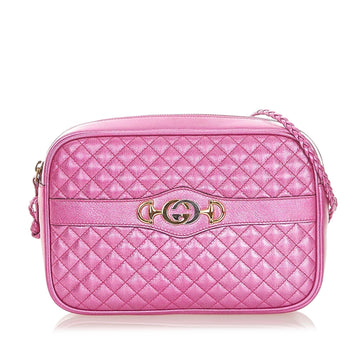 G*G Mini Trapuntata Leather Crossbody Bag (SHG-19714)