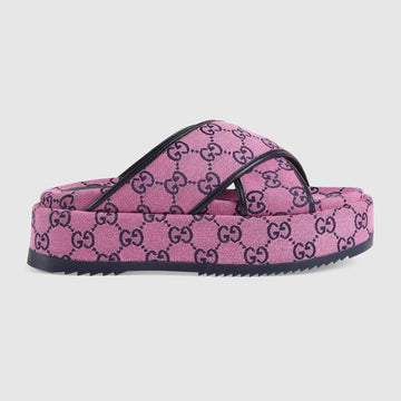 Gucci CS Multicolor platform sandal-Slides