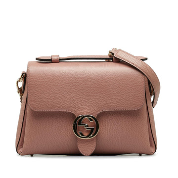 Gucci Small Dollar Calf Interlocking G Top Handle (SHG-YOtqPD)