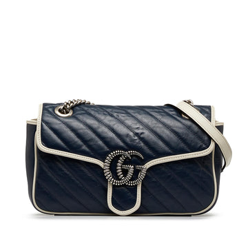 Gucci Small GG Marmont Matelasse Crossbody Bag (SHG-gXAECT)