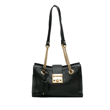 Gucci Small Guccissima Padlock Tote (SHG-xLAbOa)