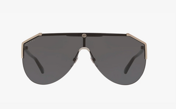 GUCCI Sunglasses Men's Ruthenium-Black/Grey