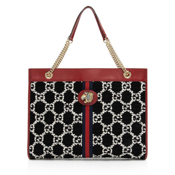 Gucci Tweed Rajah Large Tote (SHF-LR1VlY)