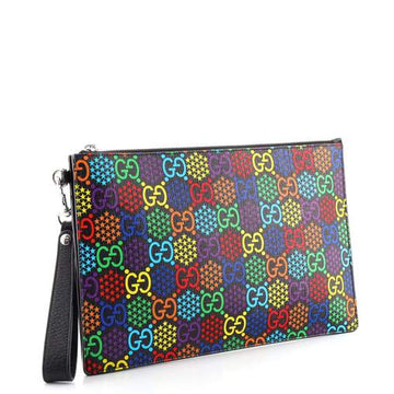 Gucci Psychedelic Rainbow GG Wristlet Clutch Clutch