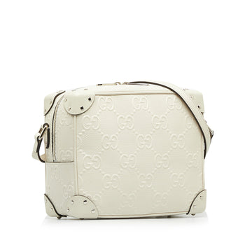 GUCCI EC Embossed Perforated Square Bag