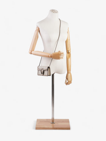 Gucci Super Mini Dionysus Beige and white EC Supreme Coated Canvas
