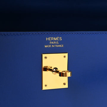 HERME?S TADELAKT BOX LEATHER VINTAGE KELLY SELLIER 32 BAG